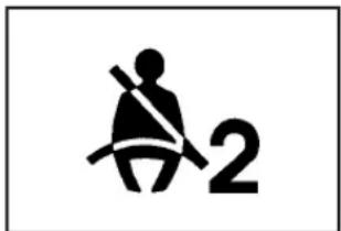 Buick Lucerne (2009) - Passenger Safety Belt Reminder Light - 1