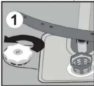 RUSSELL HOBBS RHDW1S - Filling with salt (Only if detergent, tablet or gel does not have salt contained in them) - 1