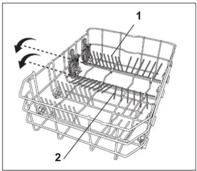 AMICA ZIA 448 - folding plate support rods (depending on the model) - 2