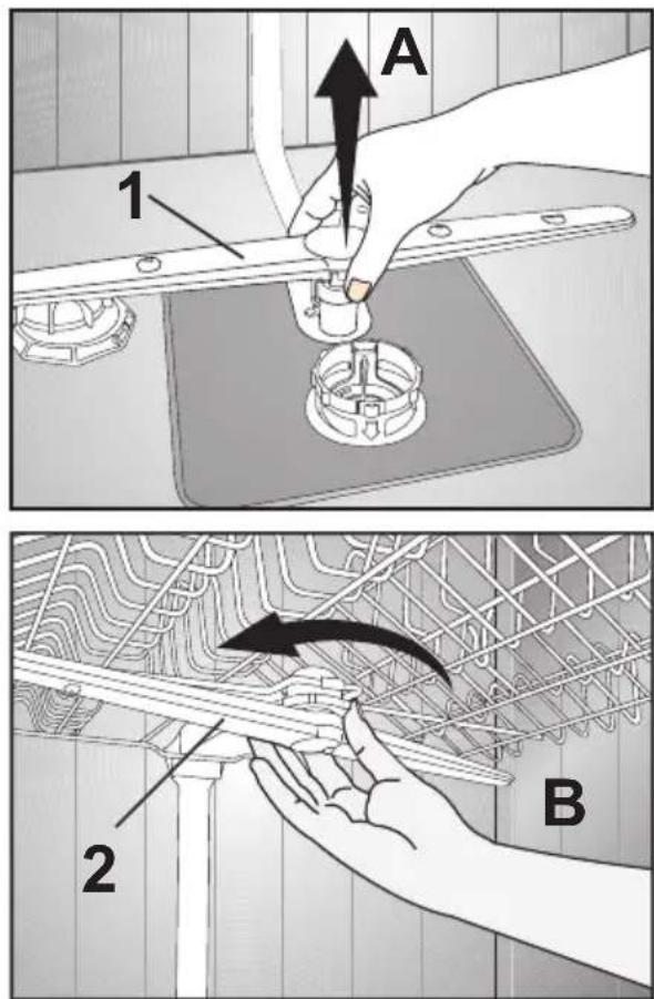 AMICA ZIA 448 - Cleaning the spray arms - 1
