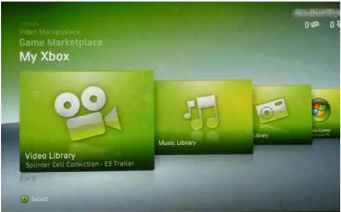 Video Marketplace Game Marketplace My Xbox Video Library Splinter Cell Conviction - E3 Trailer Music Library Library Play Control Select