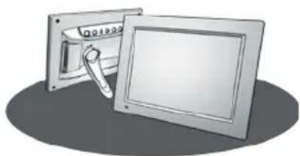 VIEWSONIC DPX804WH - Positioning the photo frame - 1