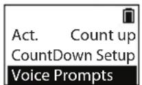 RCA S2102 - To activate voice prompts to remind you the time passed or remains: - 1