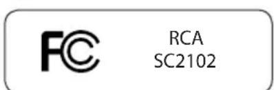 FCC RCA SC2102
