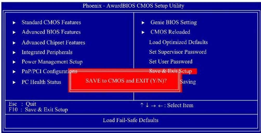 DFI BI-785G-M35 - Save &amp; Exit Setup - 1