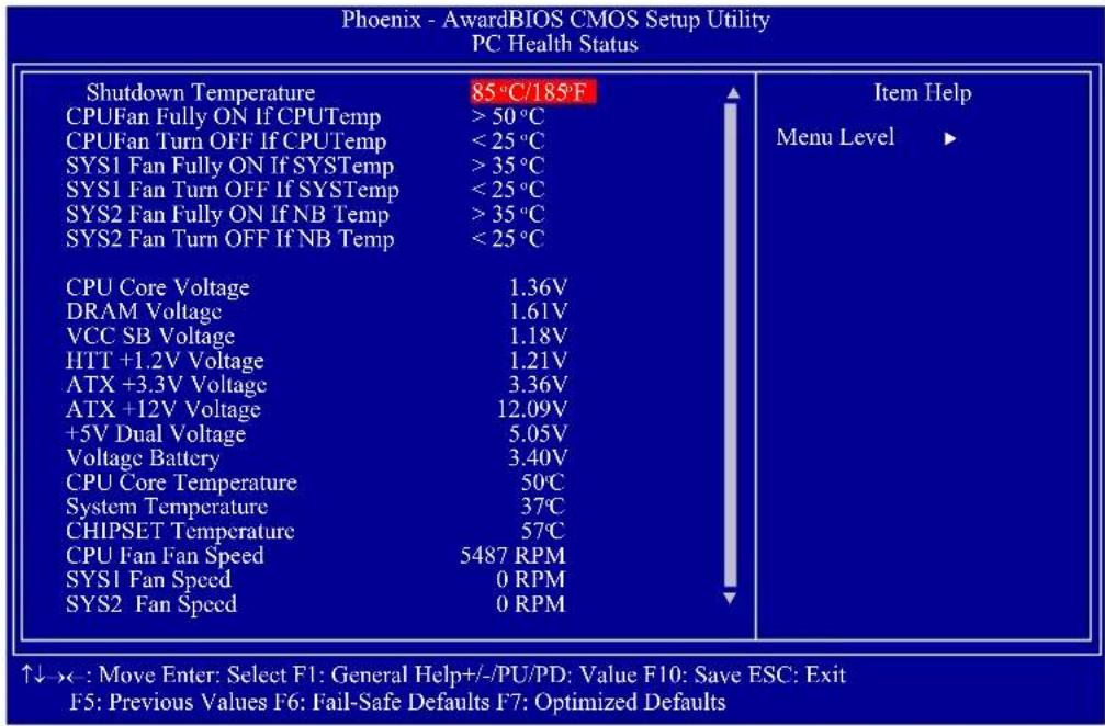 DFI BI-785G-M35 - PC Health Status - 1