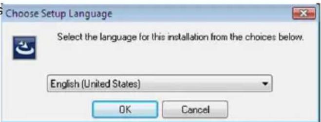 Choose Setup Language Select the language for this installation from the choices below. English (United States) OK Cancel