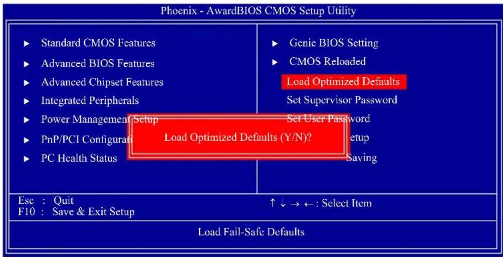 DFI BI-785G-M35 - Load Optimized Defaults - 1