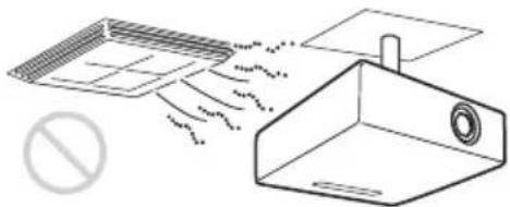 SONY VPL-TX70 - Locations subject to direct cool or warm air from an air-conditioner - 1