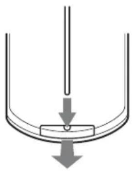 SONY VPL-TX70 - To replace a battery - 1
