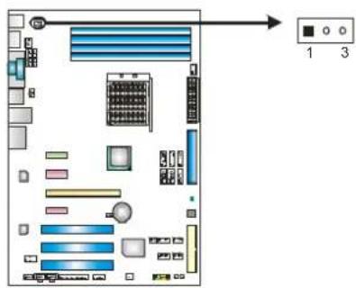 BIOSTAR TF8200 A2+ - JKBV1: Power Source Header for PS/2 Keyboard and Mouse - 1