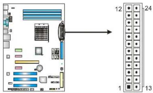 BIOSTAR TF8200 A2+ - JATXPWR2: ATX Power Source Connector - 1