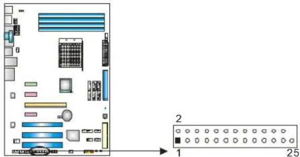 BIOSTAR TF8200 A2+ - JPRNT1: Printer Port Connector - 1