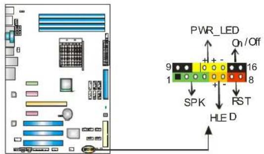 BIOSTAR TF8200 A2+ - JPANEL1: Front Panel Header - 1