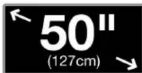 50" (127cm)
