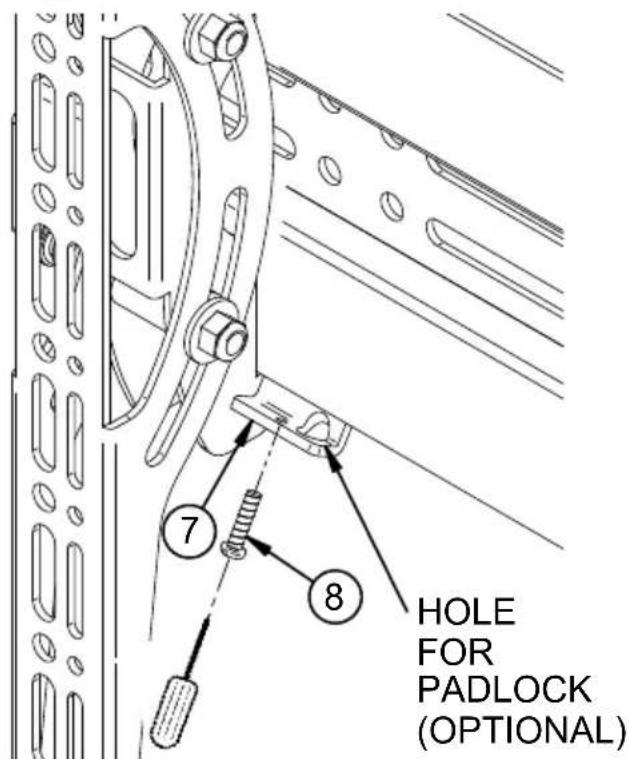 HOLE FOR PADLOCK (OPTIONAL)