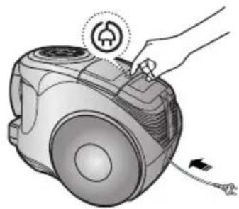 Illustration of a hand holding a small device with an icon and cable.