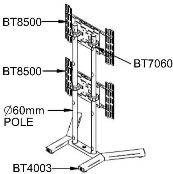 BT8500 BT8500 Ø60mm POLE BT7060 BT4003