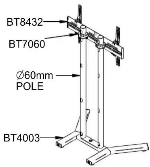 BT8432 BT7060 Ø60mm POLE BT4003