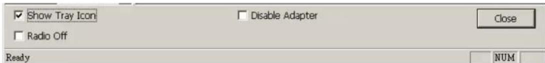 Show Tray Icon Radio Off Ready Disable Adapter Close NUM