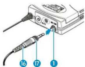 SENNHEISER EW 335 G3-A-EU - Connecting the microphone cable/line cable - 1