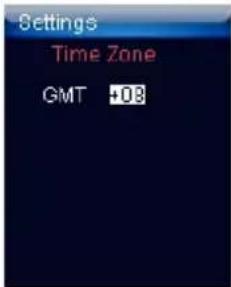 Settings Time Zone GMT +08