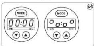 MODE 0 0:00 MIN SEC MODE 0:00 MIN SEC