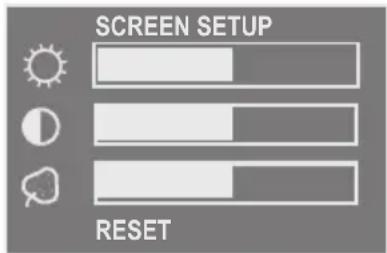 SCREEN SETUP RESET