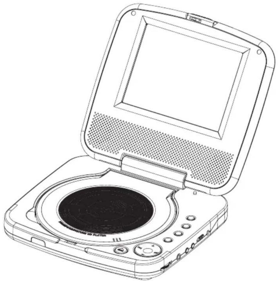 COBY TF-DVD5605 - 5.6" TFT LED Portable DVD/CD/MP3 Player - 1