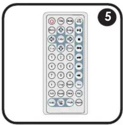 COBY TF-DVD5605 - PACKAGE CONTENTS - 5