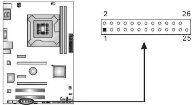 BIOSTAR TH61A - J PRINT1: Printer Port Connector - 1