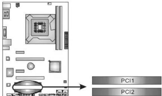 BIOSTAR TH61A - PCI1/PCI2: Peripheral Component Interconnect Slot - 1