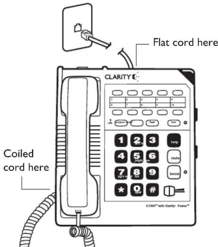 Clarity C1000 - To install as a Desk Unit: - 2