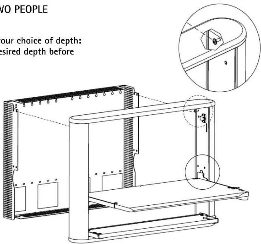 Anthro eNook Pro - Attach Main Unit to Frame - 1