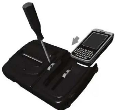 Datamax O'Neil PrintPAD CN70 - Installing the Battery Spacers - 2