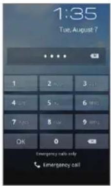 PANTECH Discover - Unlocking the Screen with a PIN or Password - 1