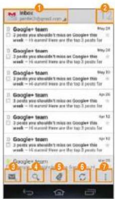 PANTECH Discover - Viewing Gmail Messages - 1