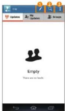 PANTECH Discover - Using Social World LinkedIn - 1