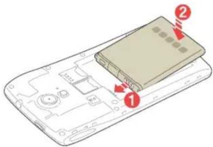 PANTECH Discover - Inserting the Battery - 2