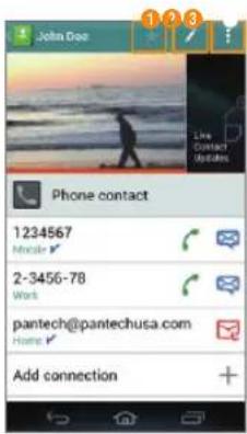 PANTECH Discover - Viewing Saved Contacts - 1