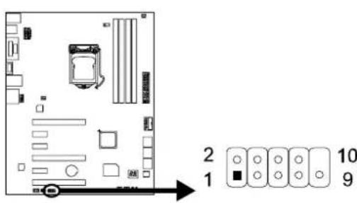 BIOSTAR Hi-Fi Z87X 3D - J\_COM1: Serial Port Header - 1