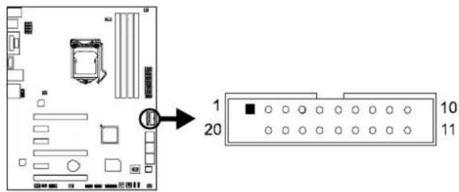 BIOSTAR Hi-Fi Z87X 3D - JFRONT\_USB3\_1: Header for USB 3.0 Ports at Front Panel - 1