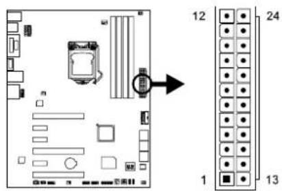 BIOSTAR Hi-Fi Z87X 3D - ATXPWR1: ATX Power Source Connector - 1
