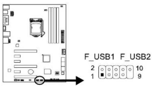 BIOSTAR Hi-Fi Z87X 3D - F\_USB1/2: Header for USB 2.0 Ports at Front Panel - 1