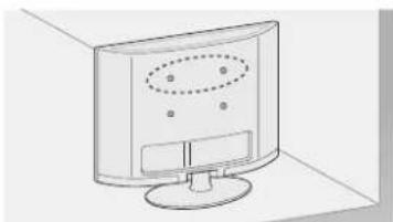 LG 47LA691 - Securing the TV to a wall - 1