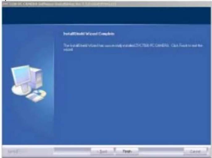 InstallModel Version Complete The installed version has successfully installed CD/CTBB PC CEMERA. Click Next to end the system.