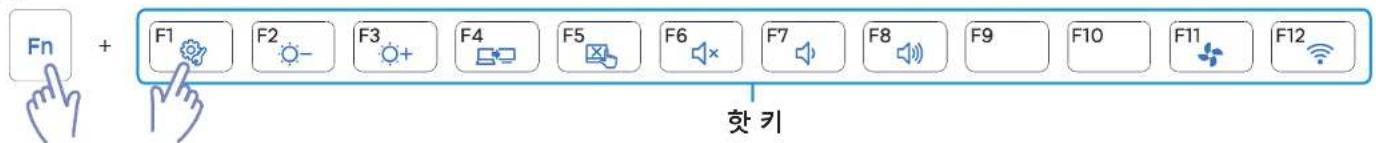 SAMSUNG NT450R5G-X54 - 한 키 사용법 - 1
