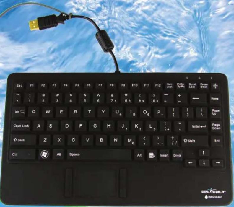 Seal Shield Pup Glow 2 - Seal Pup Glow 2™ All-in-One Mini Waterproof Keyboard Model S86PG2 - 1