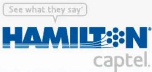 See what they say* HAMILTON® captel.