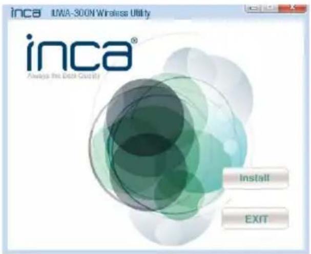Inca IUWA-300N - Lütfen CD-ROM'unuzu disk sürücüsünün içine yerleştirin ve seçmiş olduğunuz USB Adaptörün Setup.exe - 1
